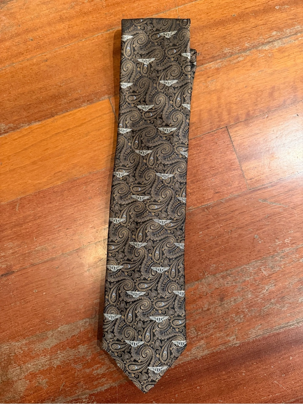 Pebble Beach Concours d’Elegance 2009 Bentley Flying B Paisley Silk Tie USA